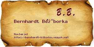 Bernhardt Bíborka névjegykártya
